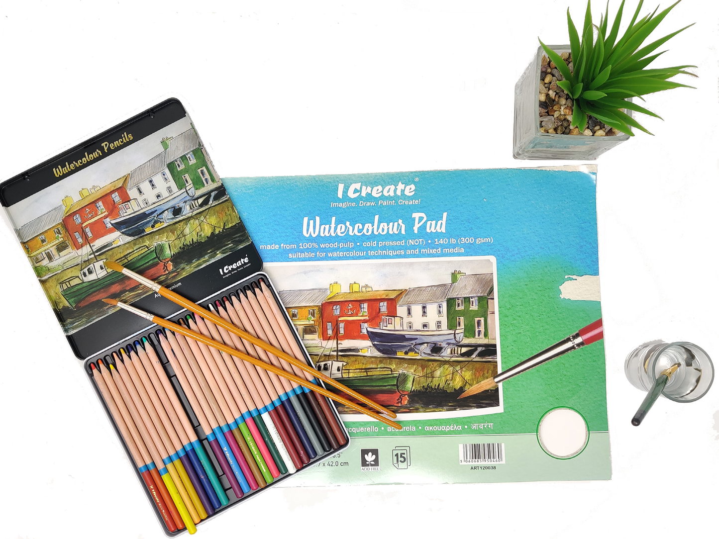 Watercolour Pencils (Tin) image 1