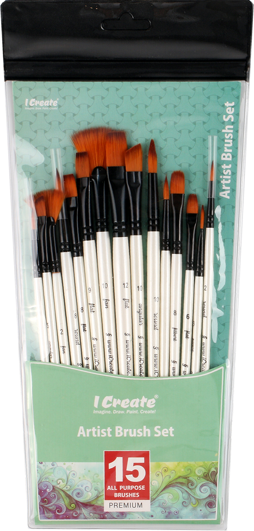 Brush Set for Acrylic, Watercolour or Oil Paint image 2