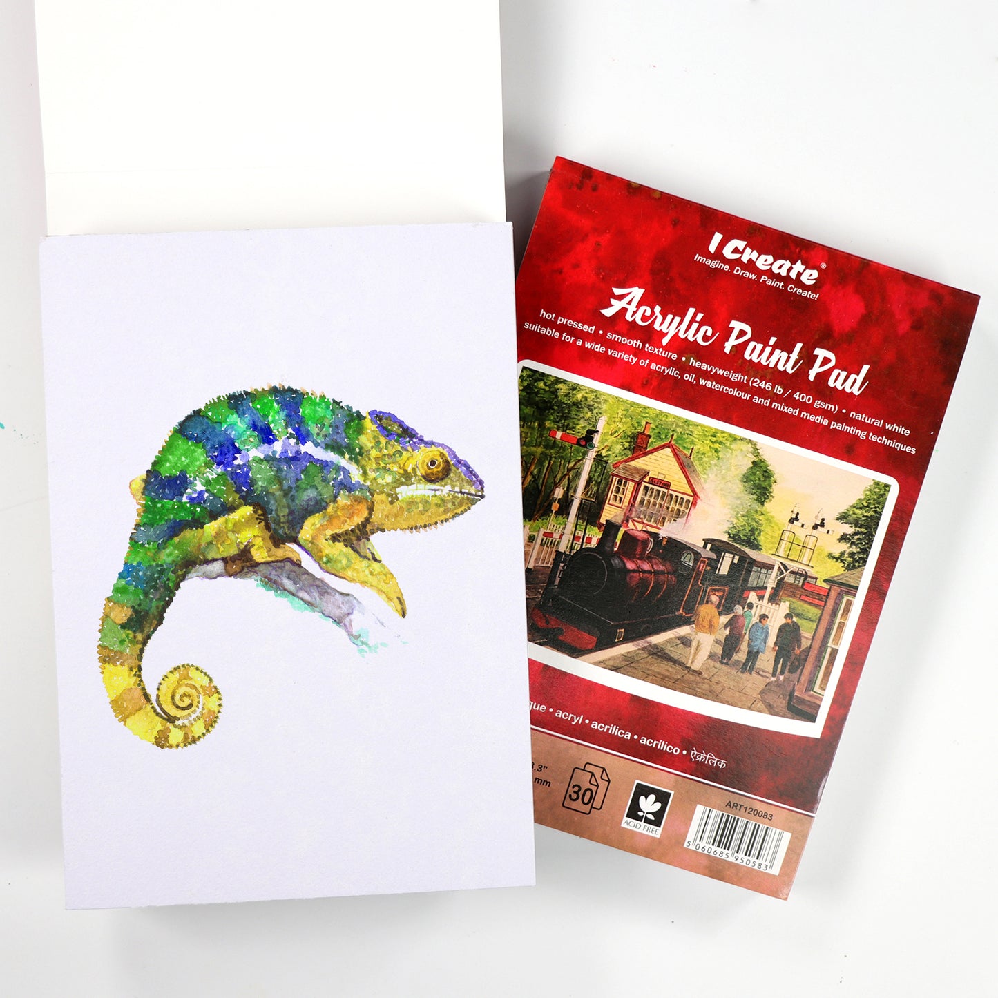 I Create A5 Acrylic Paint Pad | 400 gsm, 30 Sheets