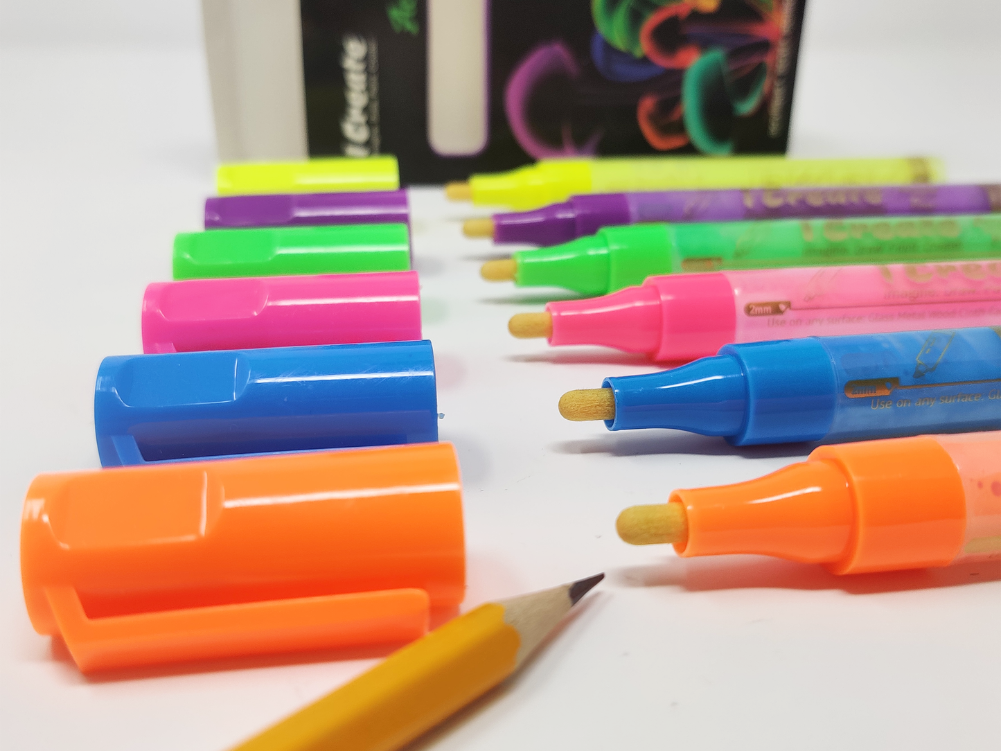 NEON Acrylic Pens - 6 Set