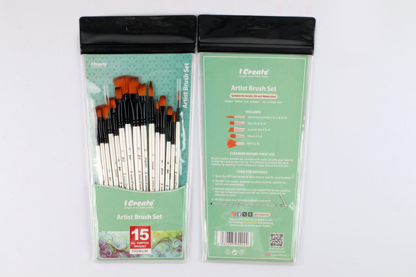 Brush Set for Acrylic, Watercolour or Oil Paint image 3